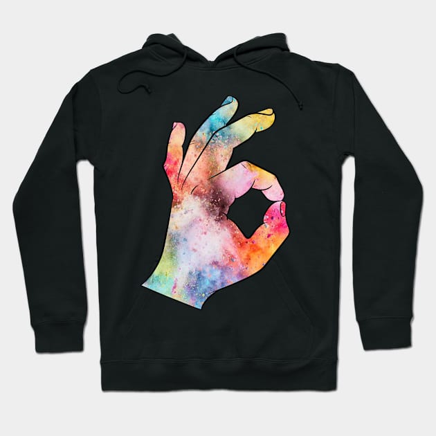 Ok Hand Hoodie by YellowLion